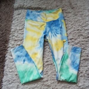 Nike leggings. Athletic colorful.